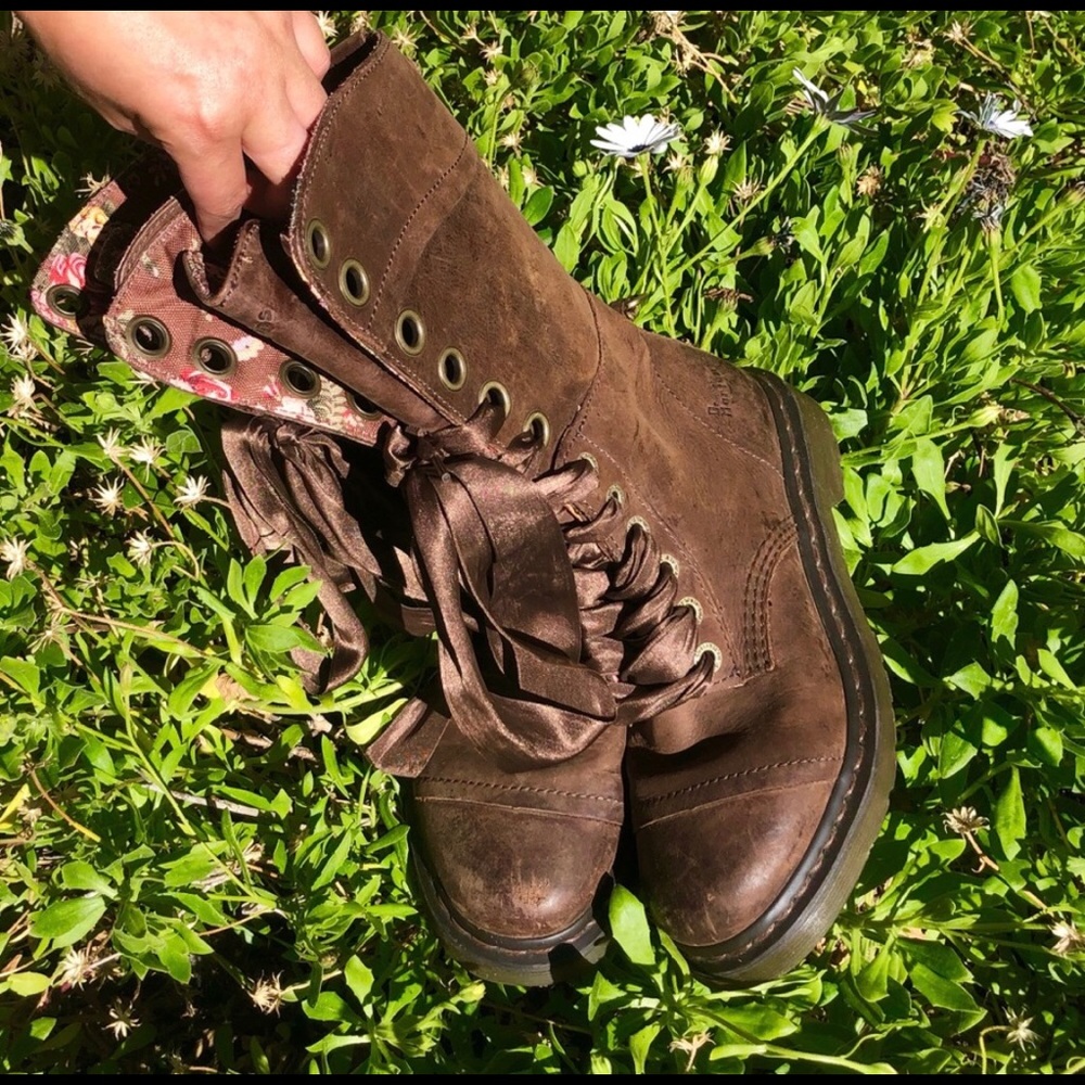 Dr Martens Triumph 1914 Ribbon Lace Up Boots